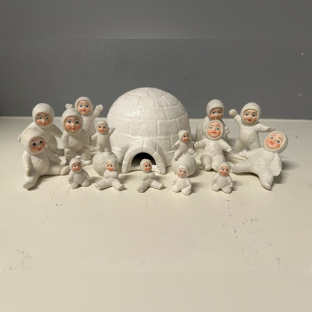 Snow Babies Collection with Igloo